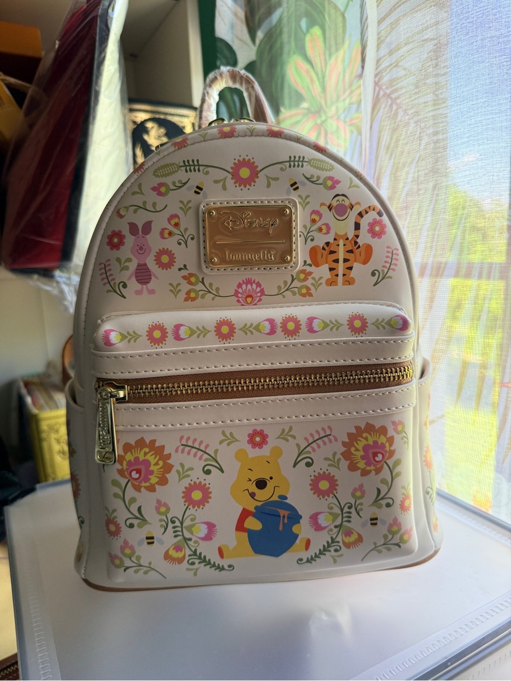 Loungefly Disney Winnie the Pooh Floral Mini Backpack NWT